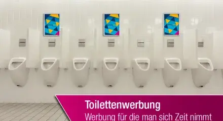 Toilettenwerbung