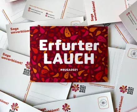 CityCards Werbekampagne der BUGA in Erfurt 2021